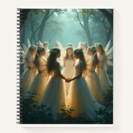 Ein Zirkel von Fairies SpiralNotebook Notizbuch