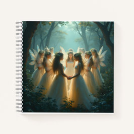 Ein Zirkel von Fairies SpiralNotebook Notizbuch