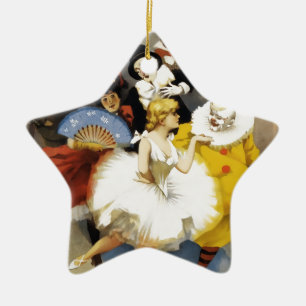 Ein Zirkus der Tänzer Keramik Ornament