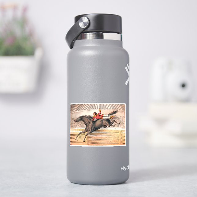 Ein Zirkus-Performer reiten auf einem Hügel Aufkleber (HydroFlask)