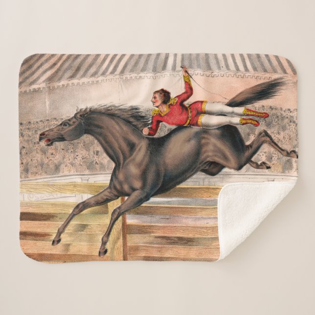 Ein Zirkus-Performer reiten auf einem Hügel Sherpadecke (Vorderseite (Horizontal))