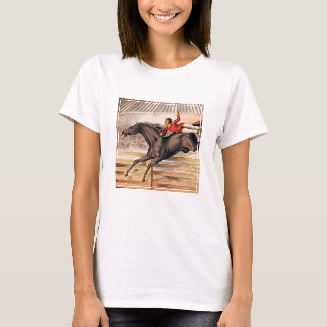 Ein Zirkus-Performer reiten auf einem Hügel T-Shirt (Vorderseite)