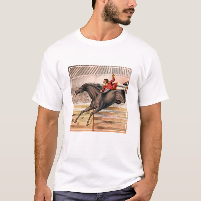 Ein Zirkus-Performer reiten auf einem Hügel T-Shirt (Vorderseite)