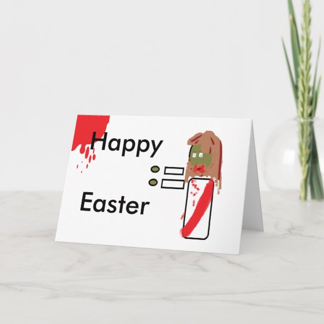 Ein Zombie Jesus Ostern Feiertagskarte (Vorderseite)