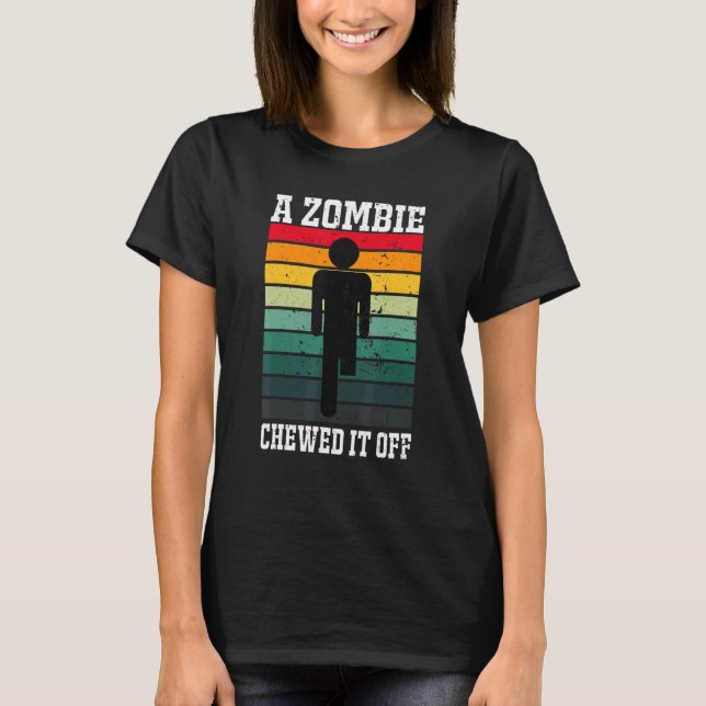 Ein Zombie kaut es ab T-Shirt (Vorderseite)