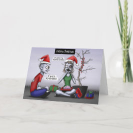 Ein Zombie-Weihnachten Feiertagskarte