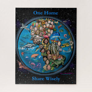 Ein Zuhause Planet Earth Share weise Puzzle