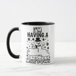 Ein Zusammenbruch | Funny Christmas Snowman Spaß Tasse<br><div class="desc">"I'm have a meltdown" Nach einem langen, interessanten(?) Jahr, bringen Sie etwas niedlichen Spaß und Leichtigkeit Ihre Feriensaison, indem Sie es mit ein wenig lustigen Keepake Zitat Typografie Design. Ein unvergleichlich ereignisreiches Jahr zu feiern! Für andere Farben oder passende Produkte, besuchen Sie bitte den Fharrynisms Zazzle Store, oder kontaktieren Sie...</div>