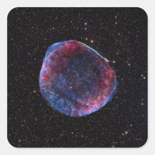 Ein zusammengesetztes Bild des SN 1006 Supernova R Quadratischer Aufkleber