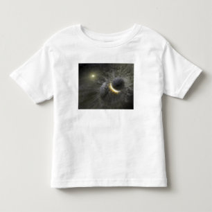 Ein Zusammenstoß zwischen enormen Gegenständen i Kleinkind T-shirt