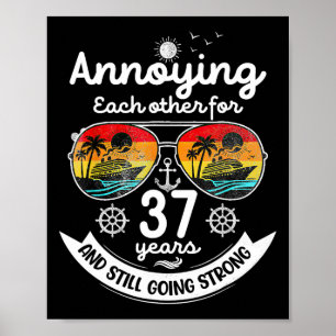 Einander 37 Jahre auf die Nerven gehen 37. Hochzei Poster