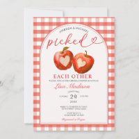 einander gepicktes Red Apple Gingham-Brautparty