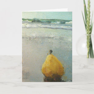 EinApfeltag am Strand mit triplepear Einlegekarte Karte