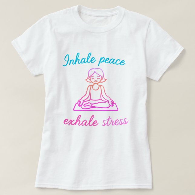 Einatmen der Exhale | Yoga Graphic T-Shirt (Design vorne)