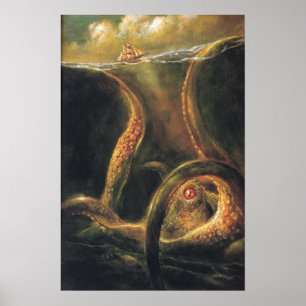 Einäugige Hölle des Seedruckes Poster