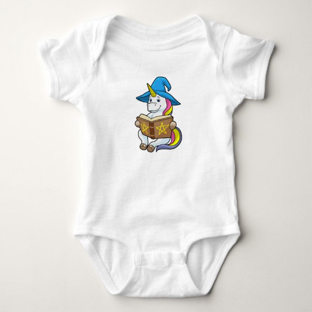 Einbinden als Assistent mit Buch & Hut Baby Strampler (Vorderseite)