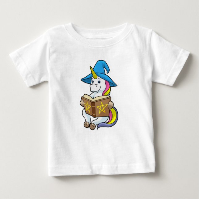 Einbinden als Assistent mit Buch & Hut Baby T-shirt (Vorderseite)