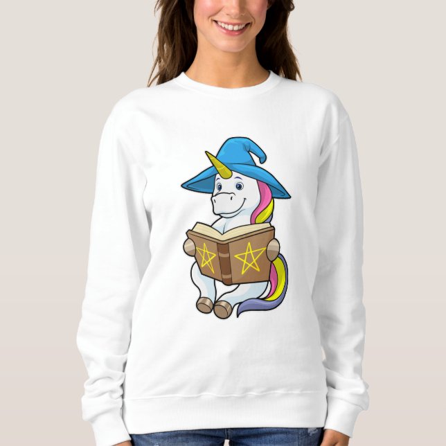 Einbinden als Assistent mit Buch & Hut Sweatshirt (Vorderseite)