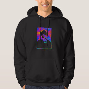 Einbinden eines Gemäldes eines farbigen Fluid Man  Hoodie