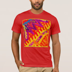 Einbinden von farbenfrohen Mustern T-Shirt