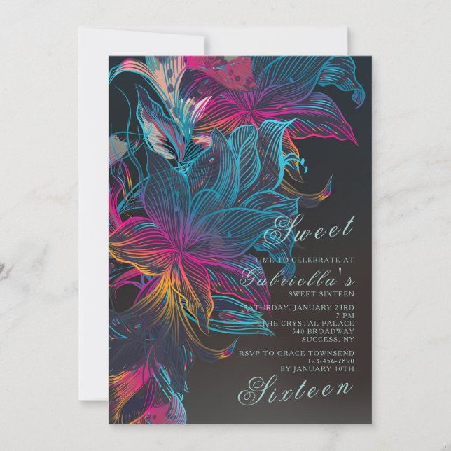 Einbruch- der Nachteinladung Einladung (Vorderseite)