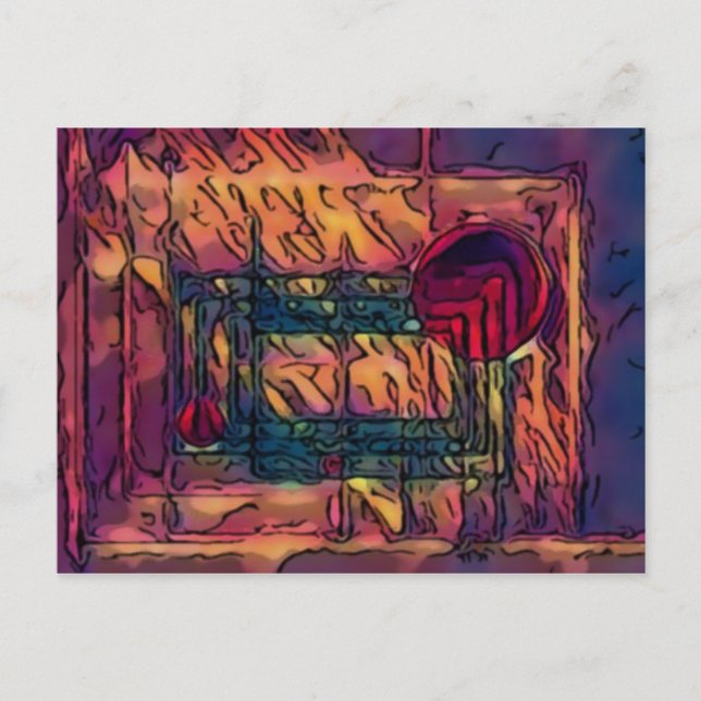 Einbruch Postkarte (Vorderseite)