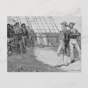 Eindämmung amerikanischer Seeleute Postkarte