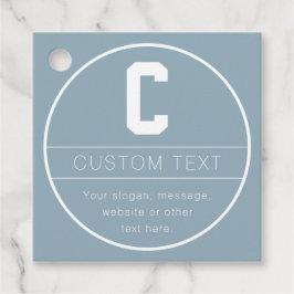 Eindeutige Bezeichnung und Monogramm-Vorlage | Dus Geschenkanhänger