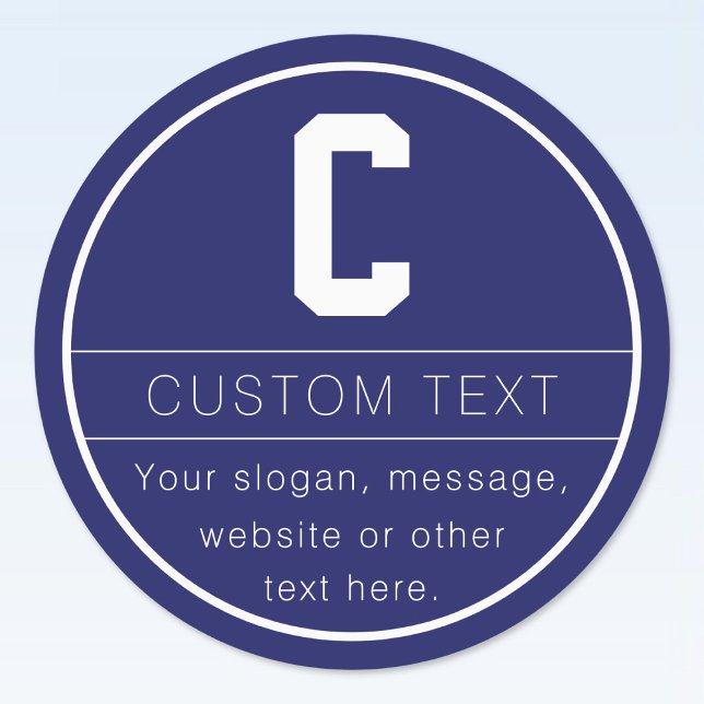 Eindeutige Bezeichnung und Monogramm-Vorlage | Mar Etiketten (Von Creator hochgeladen)