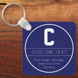 Eindeutige Bezeichnung und Monogramm-Vorlage | Mar Schlüsselanhänger