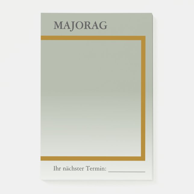 Eindeutige Hinweise Post-it Klebezettel (Vorderseite)