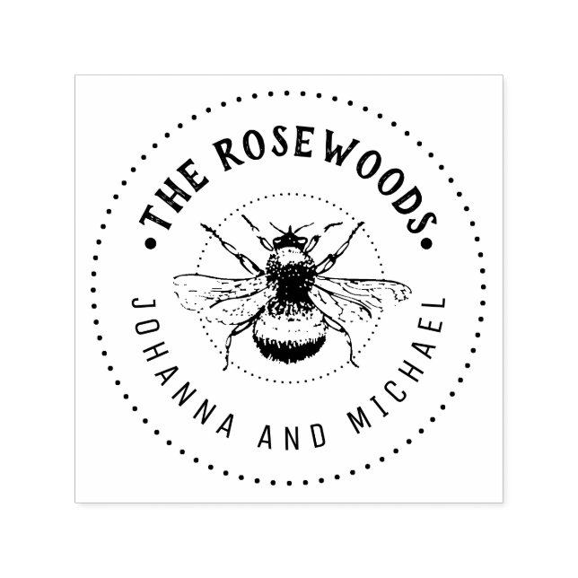 Eindeutiger Familienname Permastempel (Design)