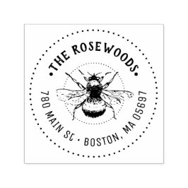 Eindeutiger Familienname und eindeutige Anschrift Permastempel