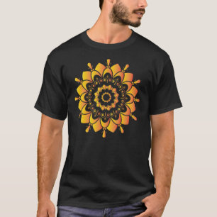 Eindeutiges goldenes Mandala-Design-95748 T-Shirt