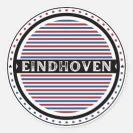 Eindhoven City Pride Emblem – Niederländische Iden Runder Aufkleber