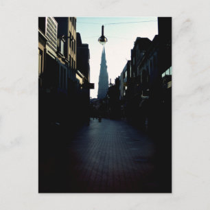 Eindhoven street & Catharinakerk, Niederlande Postkarte