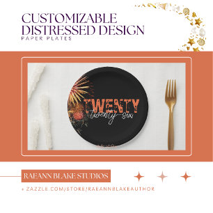 Eindividuelle 2026 Design-Papierplatten im Distres Pappteller