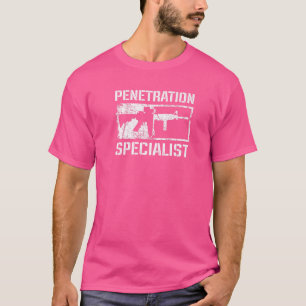 Eindringling Spezialist Ar15 Gewehr  Männer Waffe  T-Shirt