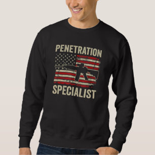 Eindringungsspezialist   Ar15 USA-Flagge Herren    Sweatshirt