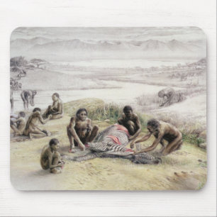 Eindruck eines Lagers besetzt durch Homo habilis Mousepad