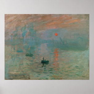 Eindruck, Soleil Levant von Claude Monet 1872 Poster