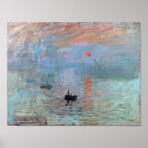 Eindruck, Sonnenaufgang, Claude Monet, 1872 Poster