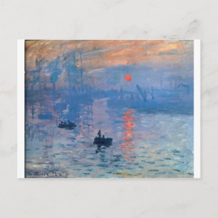 Eindruck, Sonnenaufgang von Claude Monet Postkarte