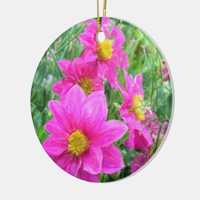 Eindrücke von Kosmos. Keramik Ornament (Links)