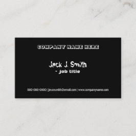 Eindrucksvolle, einfache und abwechslungsreiche sc visitenkarte