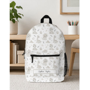 Eindrucksvolle Wasserfarbe-Dinosaurier-Muster-Kind Bedruckter Rucksack