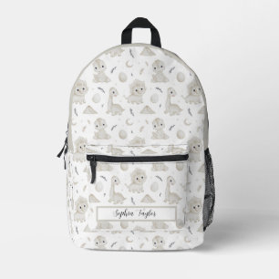 Eindrucksvolle Wasserfarbe-Dinosaurier-Muster-Kind Bedruckter Rucksack