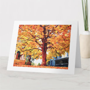 EINDRUCKSVOLLER BAUM IN DER HIGH STREET Karte