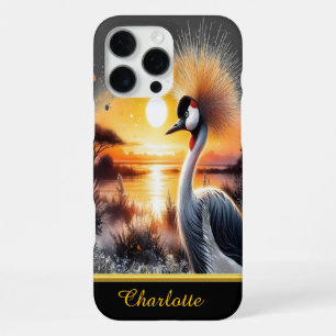 Eindrucksvoller Kranich steht elegant iPhone 16 Pro Max Hülle