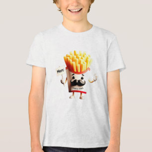 Eine 3D-Box mit französischem Fries-T - Shirt